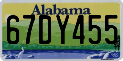 AL license plate 67DY455