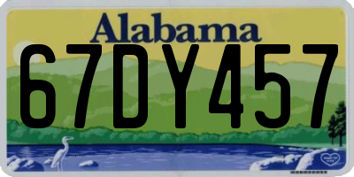 AL license plate 67DY457