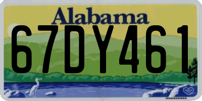 AL license plate 67DY461