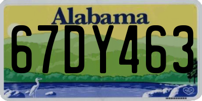 AL license plate 67DY463