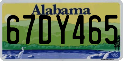 AL license plate 67DY465