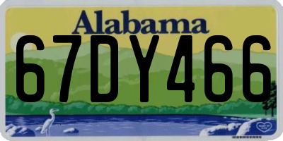 AL license plate 67DY466