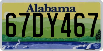 AL license plate 67DY467