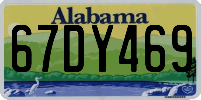 AL license plate 67DY469