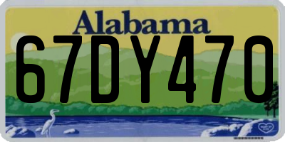 AL license plate 67DY470