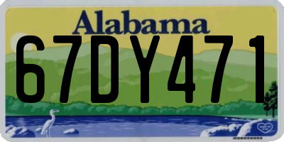 AL license plate 67DY471