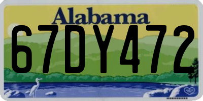 AL license plate 67DY472