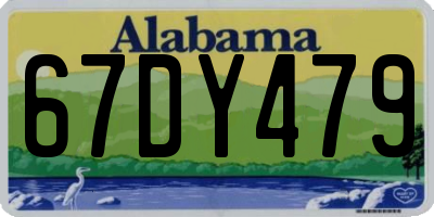 AL license plate 67DY479