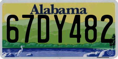 AL license plate 67DY482