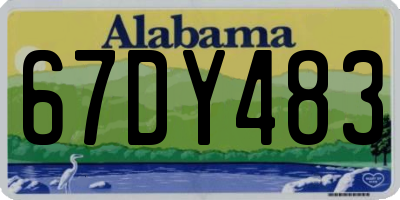 AL license plate 67DY483