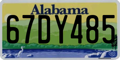 AL license plate 67DY485