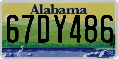 AL license plate 67DY486