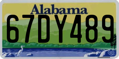 AL license plate 67DY489