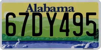 AL license plate 67DY495