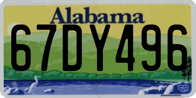 AL license plate 67DY496