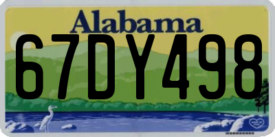 AL license plate 67DY498