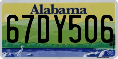 AL license plate 67DY506