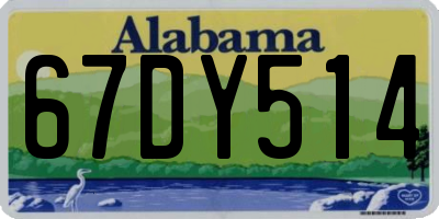 AL license plate 67DY514