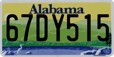 AL license plate 67DY515