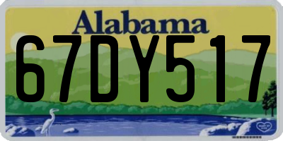 AL license plate 67DY517