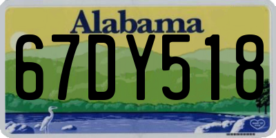 AL license plate 67DY518