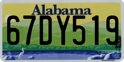 AL license plate 67DY519