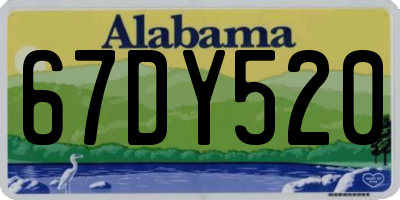 AL license plate 67DY520