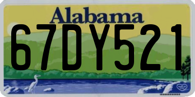 AL license plate 67DY521