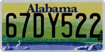 AL license plate 67DY522