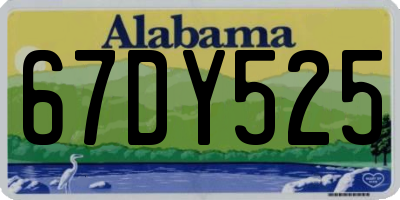 AL license plate 67DY525