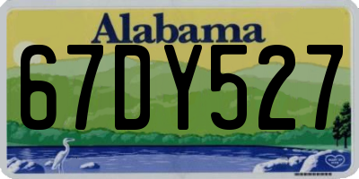 AL license plate 67DY527