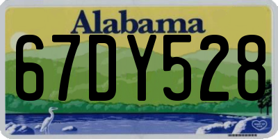 AL license plate 67DY528