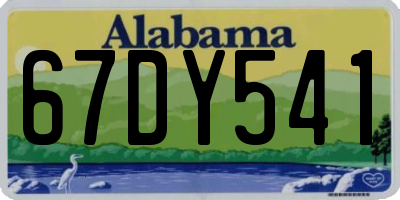 AL license plate 67DY541