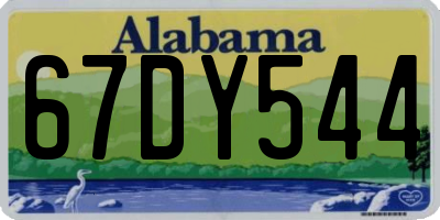 AL license plate 67DY544