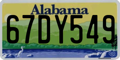 AL license plate 67DY549