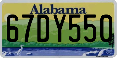 AL license plate 67DY550