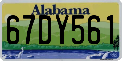 AL license plate 67DY561