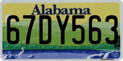 AL license plate 67DY563