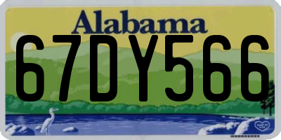 AL license plate 67DY566