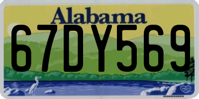 AL license plate 67DY569