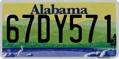 AL license plate 67DY571