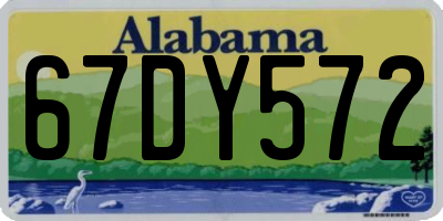 AL license plate 67DY572