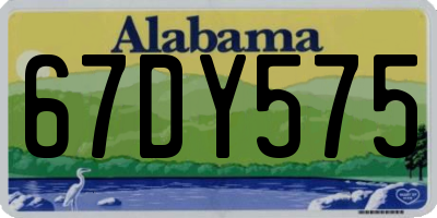 AL license plate 67DY575