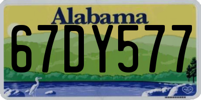 AL license plate 67DY577