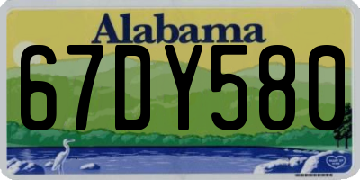 AL license plate 67DY580