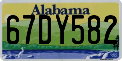 AL license plate 67DY582