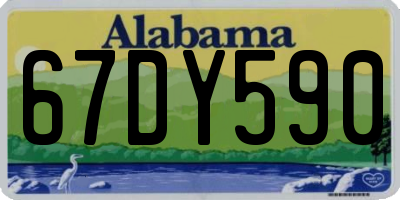 AL license plate 67DY590