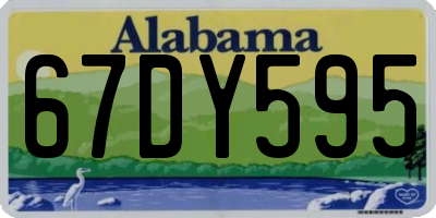 AL license plate 67DY595