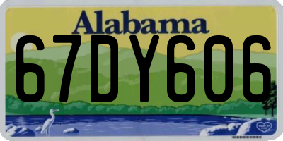 AL license plate 67DY606