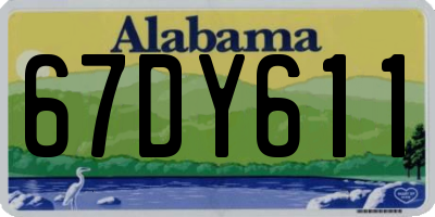 AL license plate 67DY611